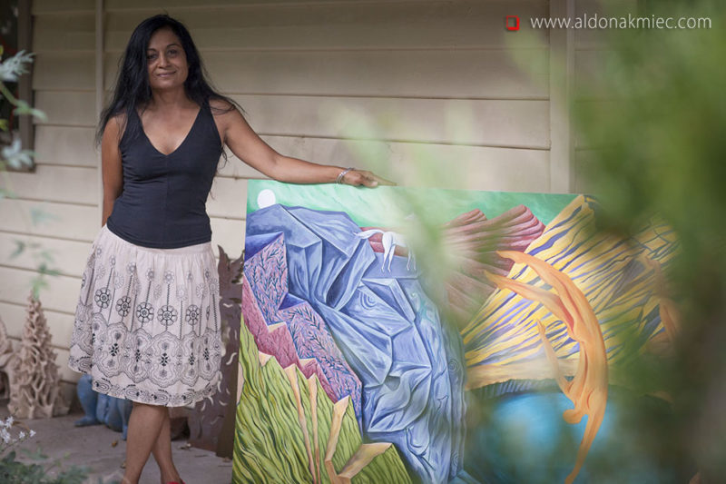 Anu Patel Artist Bacchus Marsh Australia Photo by Aldona Kmiec