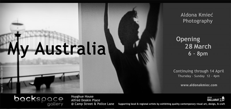 Aldona Kmiec Art Photography My Australia exhibition & open studio Backspace Gallery