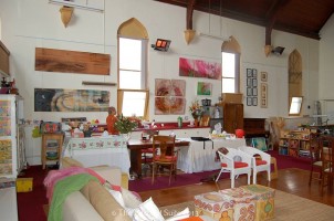Inside the spacious South Street Art Studio