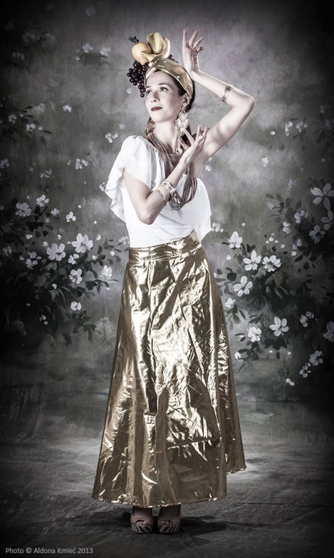  Carmen Miranda outfit Brazil Studio Shots Fine Art Portrait Photography Ballarat Melbourne Aldona Kmiec