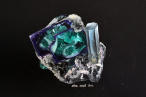 Fluorite and aquamarine, Namibia