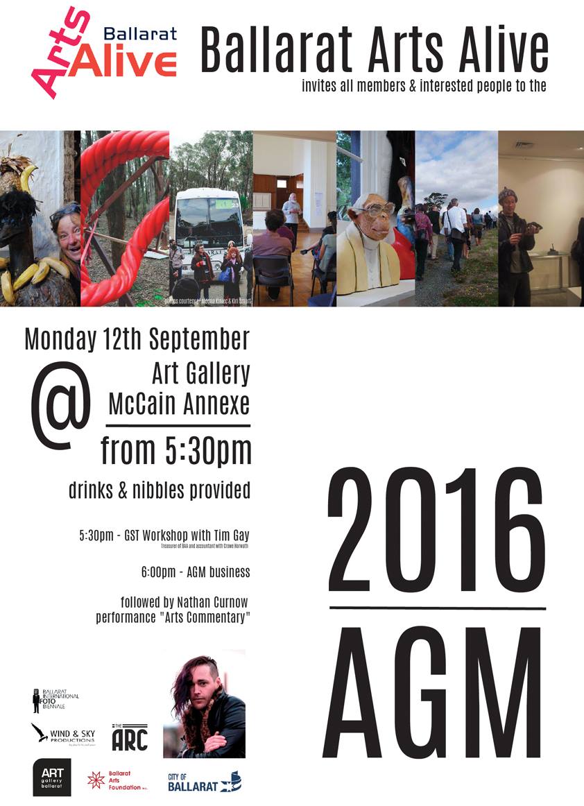 Ballarat Arts Alive Annual General Meeting Ballarat Art Gallery Annexe