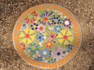 Mosaic Classes - Garden Paver at ClayMotion Ballarat Victoria