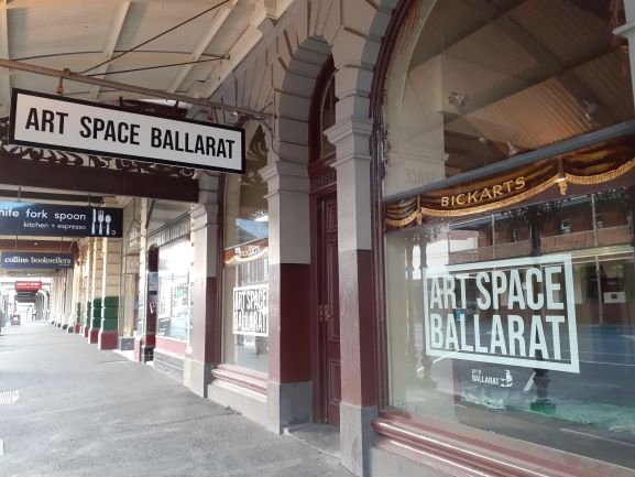 Photo of street front or Art Space Ballarat.