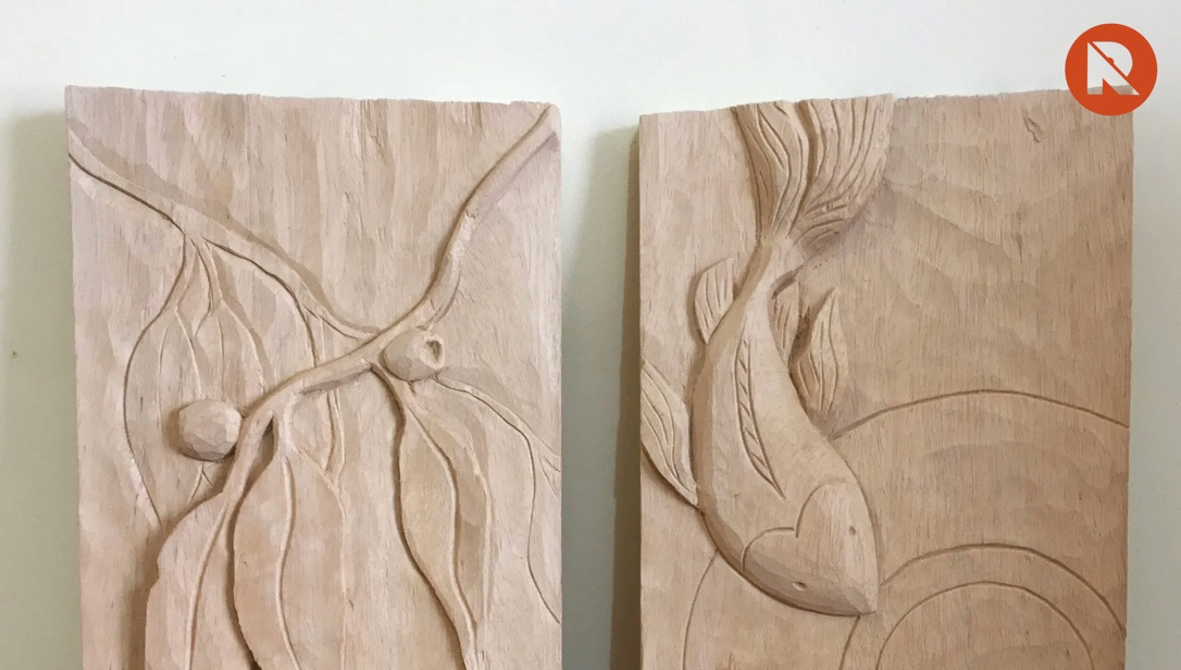 Koi carving